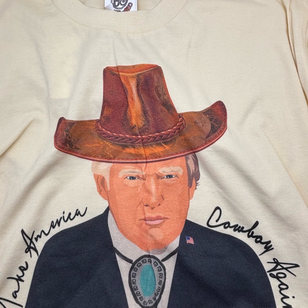 Donald trump “Make America Cowboy Again” Graphic Tee